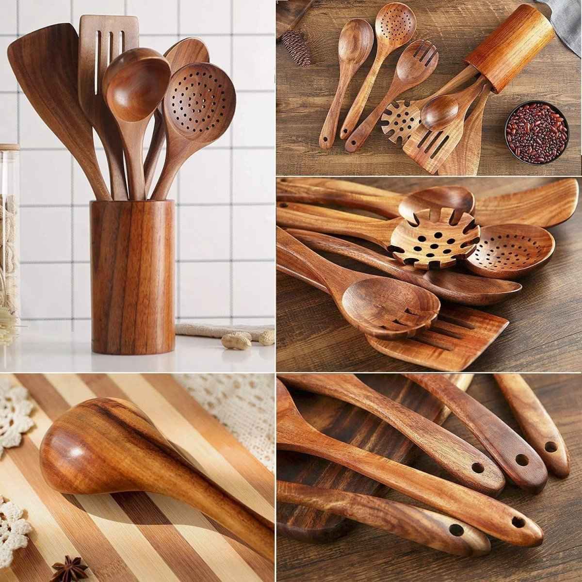Oak&Ember Teak Natural Wood Tableware